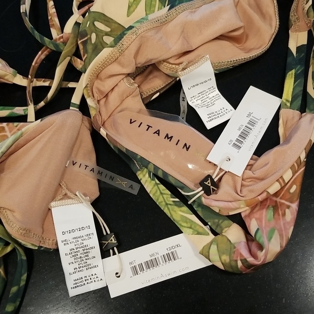 ๐VITAMIN A๐ Bikini Zuma Bralette (12 XL) & Hipster Bottom (10 Large) NWT - Picture 16 of 16